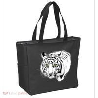 White Tiger Face Tote Bag thumb 2