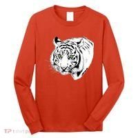 White Tiger Face Long Sleeve Shirt thumb 0