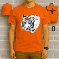 White Tiger Face T-Shirt thumb 6