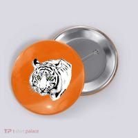 White Tiger Face Button thumb 0