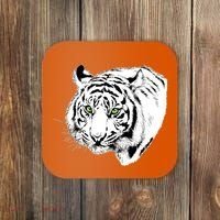 White Tiger Face Coaster thumb 0