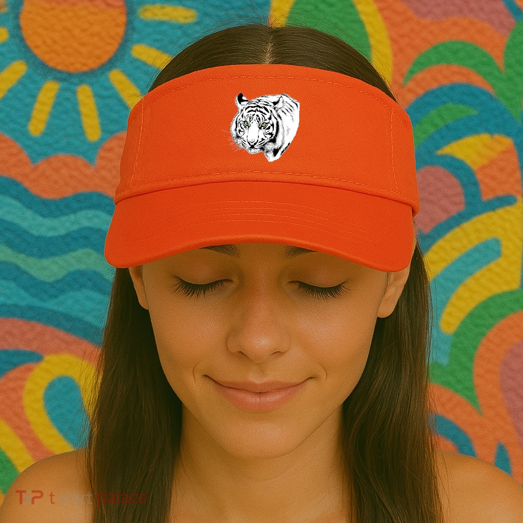 White Tiger Face Visor