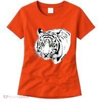 White Tiger Face Women's T-Shirt thumb 0