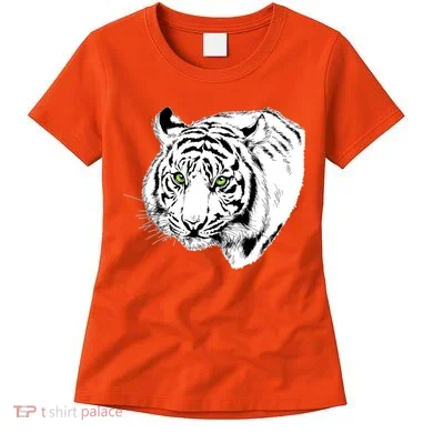 White Tiger Face Women's T-Shirt