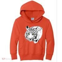 White Tiger Face Kids Hoodie thumb 0