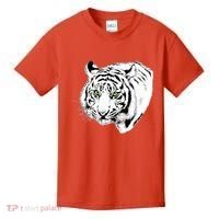 White Tiger Face Kids T-Shirt thumb 0