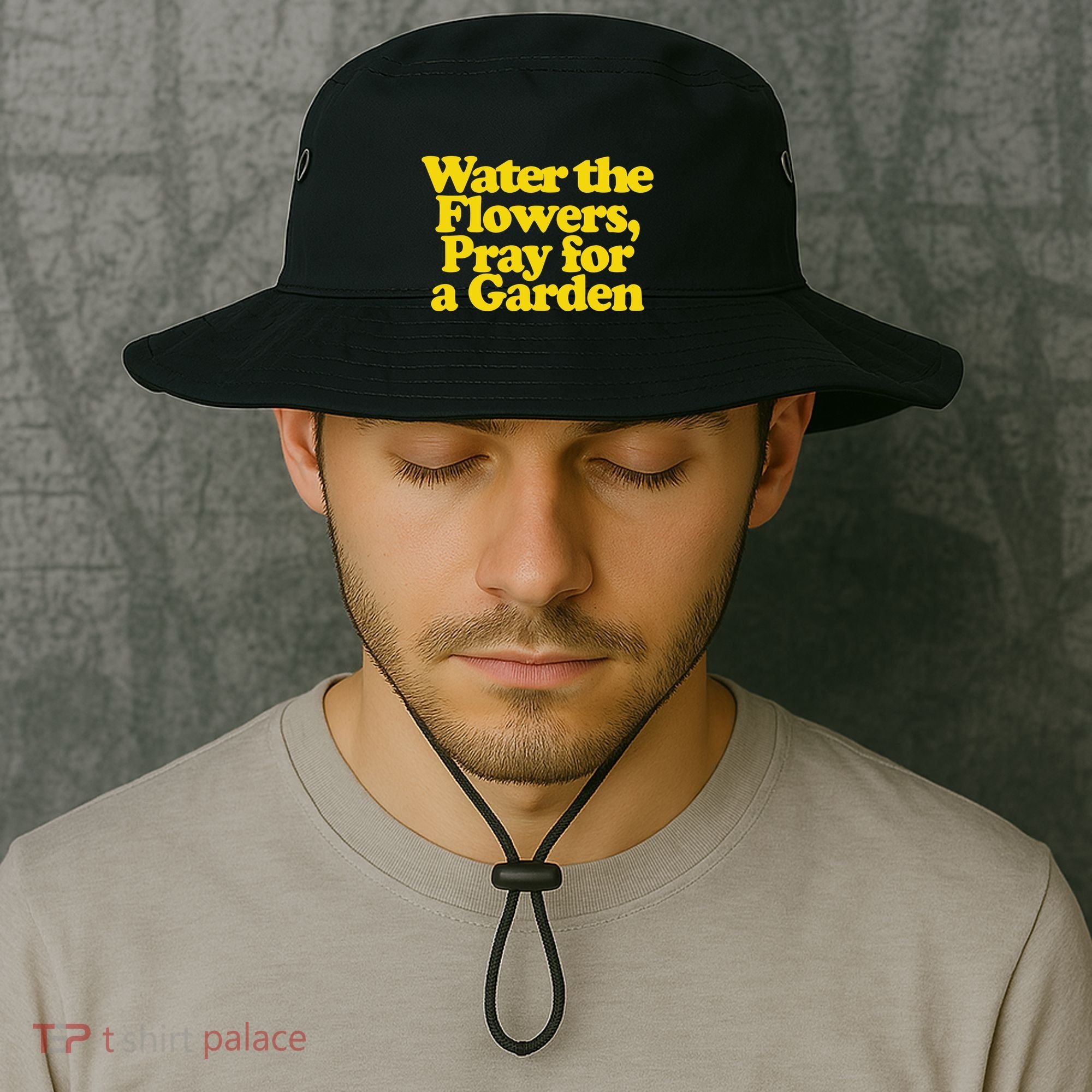 Water The Flowers Pray For A Garden Bucket Hat