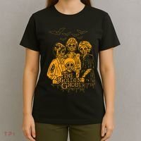 Women The Golden Ghouls Skeleton Bat Halloween Costumes T-Shirt thumb 4