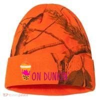 Womens This Girl Runs On Dunkin' Funny Essential Kati Licensed 12" Camo Cuffed Beanie thumb 0