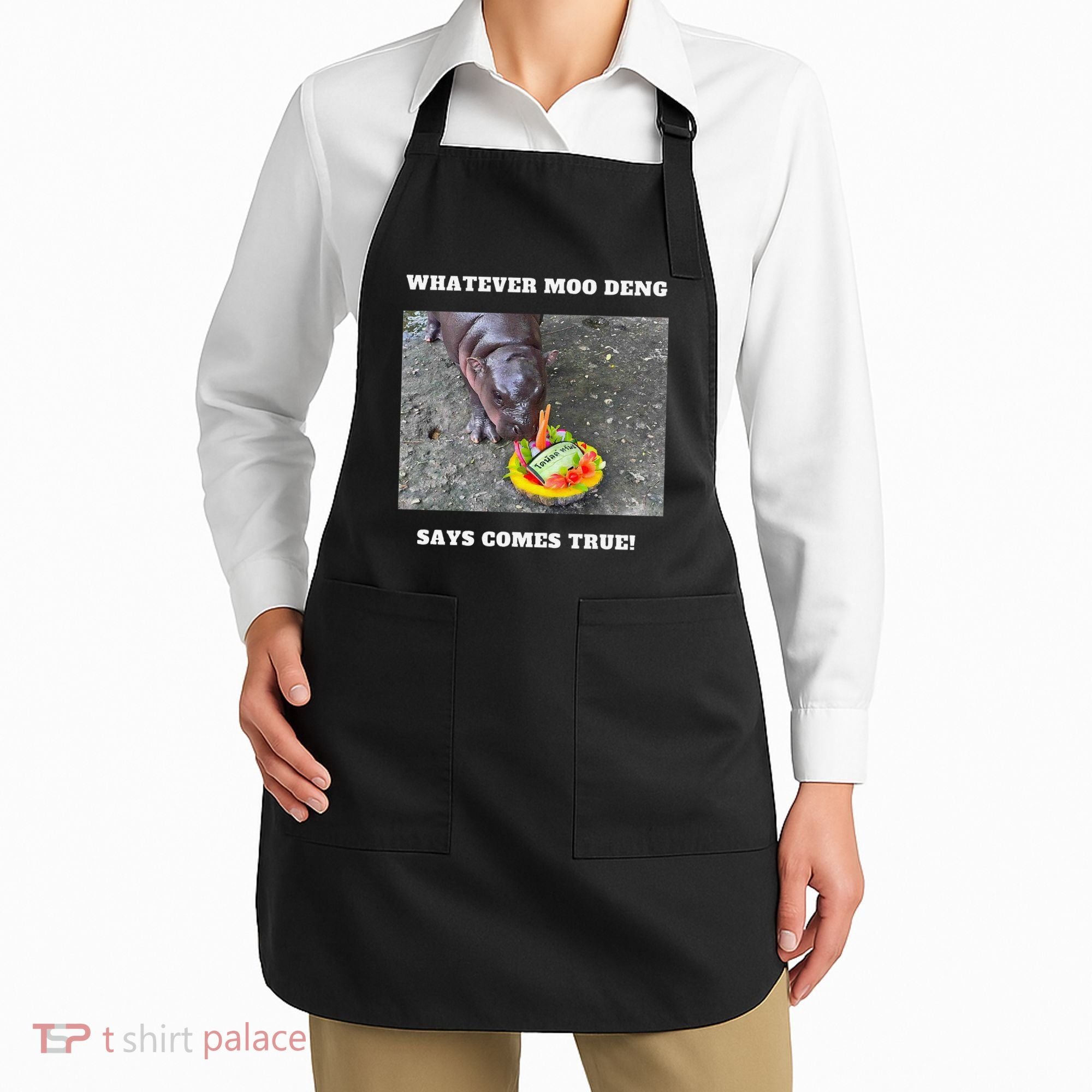 Won Thank God Trump Hippo Moo Deng Prediction Greatest Apron