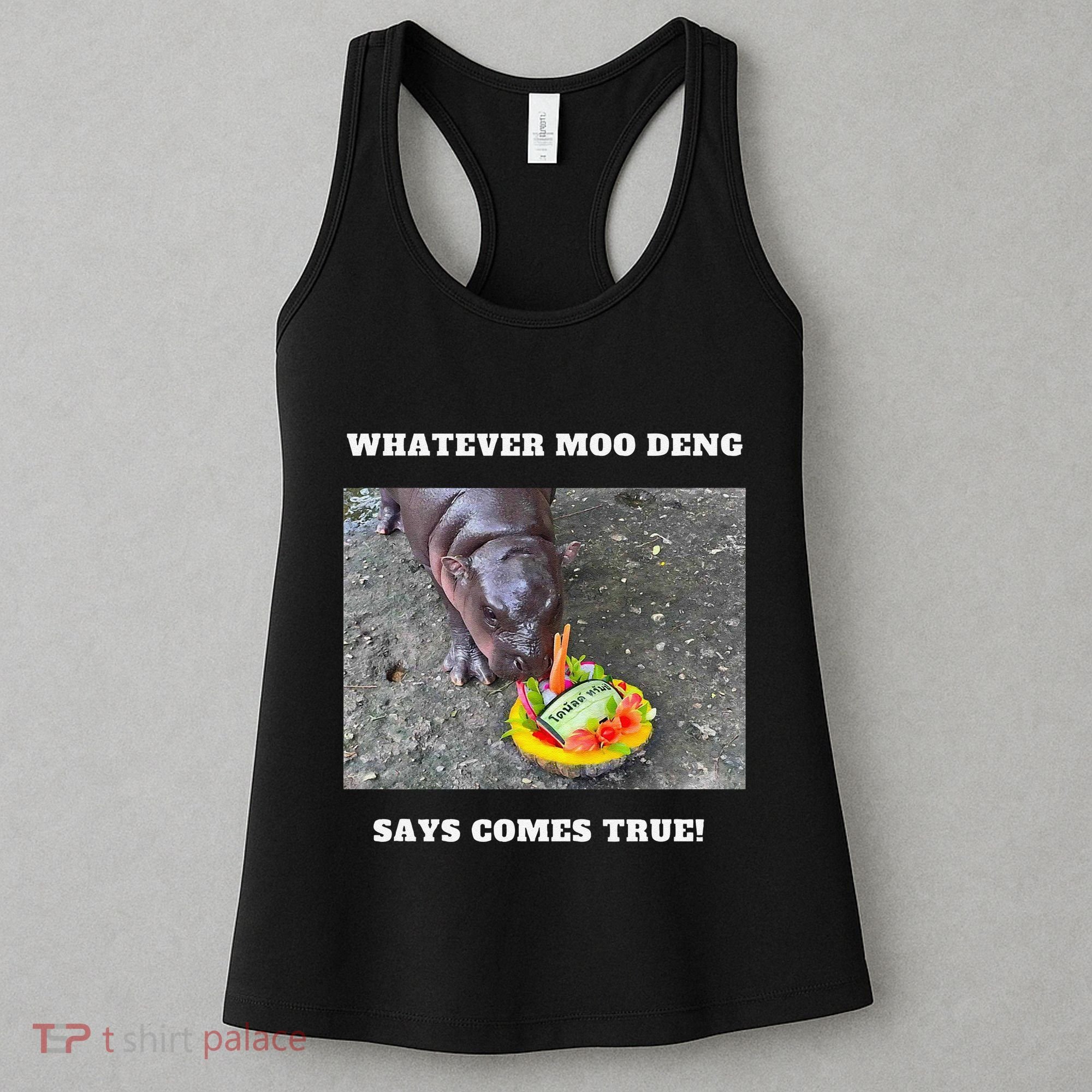 Won Thank God Trump Hippo Moo Deng Prediction Greatest Women's Tank Top