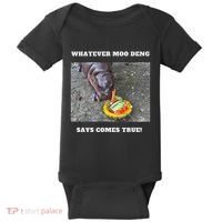 Won Thank God Trump Hippo Moo Deng Prediction Greatest Baby Bodysuit thumb 0