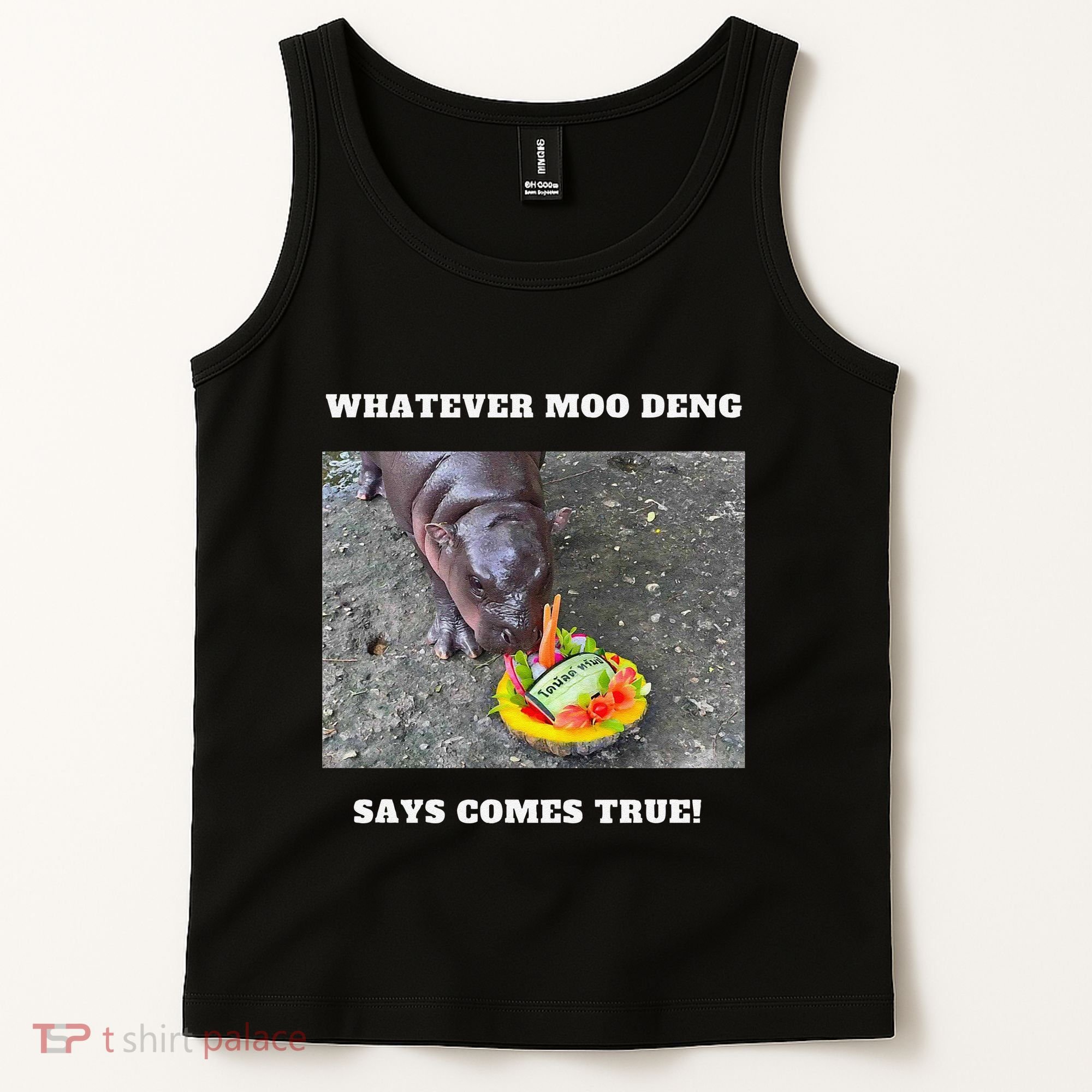 Won Thank God Trump Hippo Moo Deng Prediction Greatest Tank Top