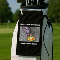 Won Thank God Trump Hippo Moo Deng Prediction Greatest Golf Towel thumb 2