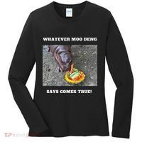 Won Thank God Trump Hippo Moo Deng Prediction Greatest Women's Long Sleeve Shirt thumb 0