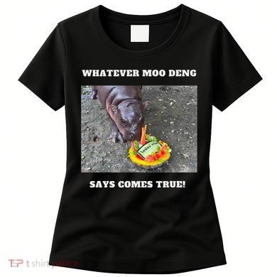 Won Thank God Trump Hippo Moo Deng Prediction Greatest Women's T-Shirt