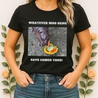 Won Thank God Trump Hippo Moo Deng Prediction Greatest Women's T-Shirt thumb 2