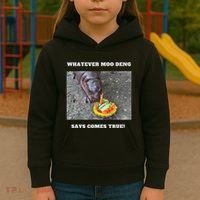 Won Thank God Trump Hippo Moo Deng Prediction Greatest Kids Hoodie thumb 3