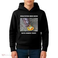 Won Thank God Trump Hippo Moo Deng Prediction Greatest Kids Hoodie thumb 4