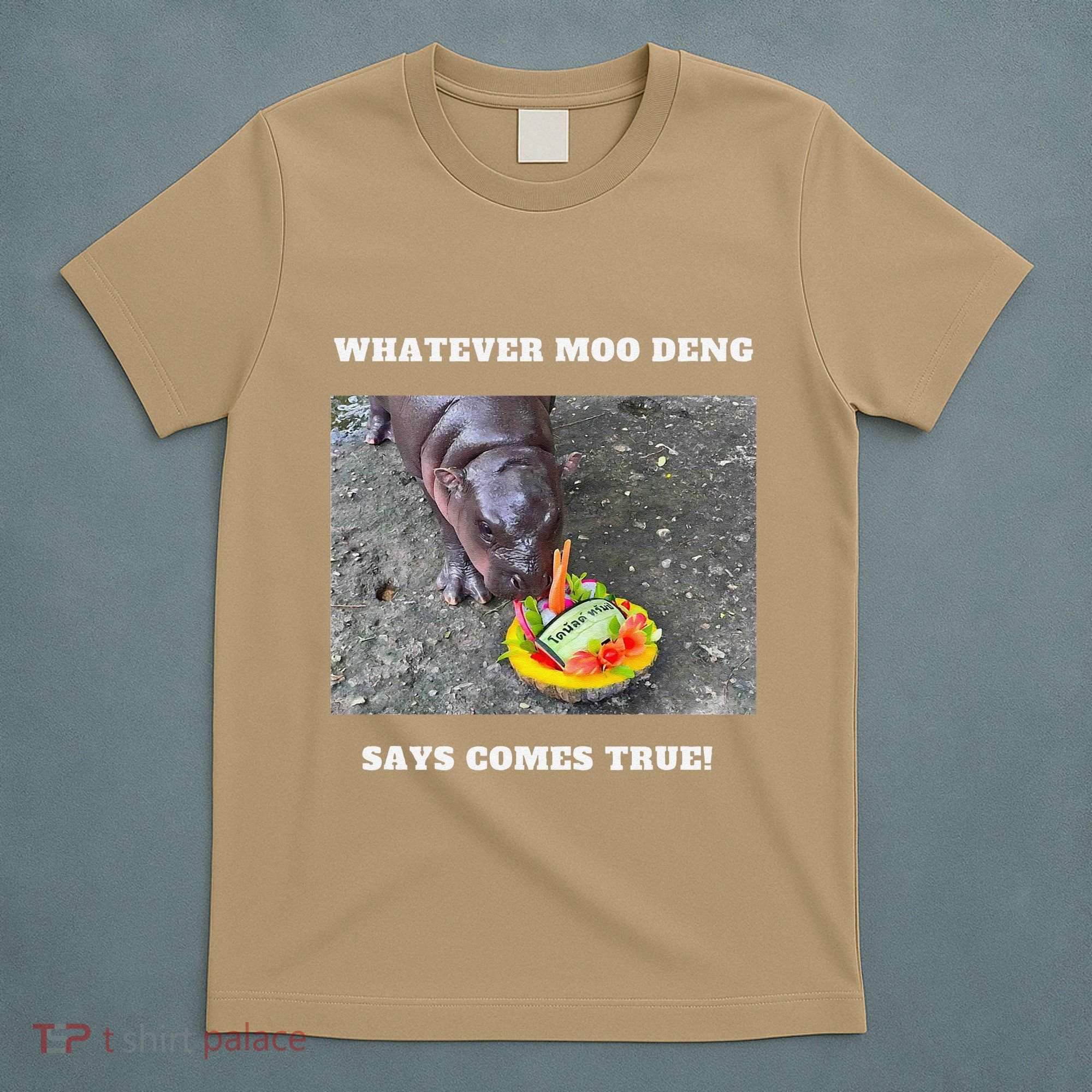 Won Thank God Trump Hippo Moo Deng Prediction Greatest T-Shirt