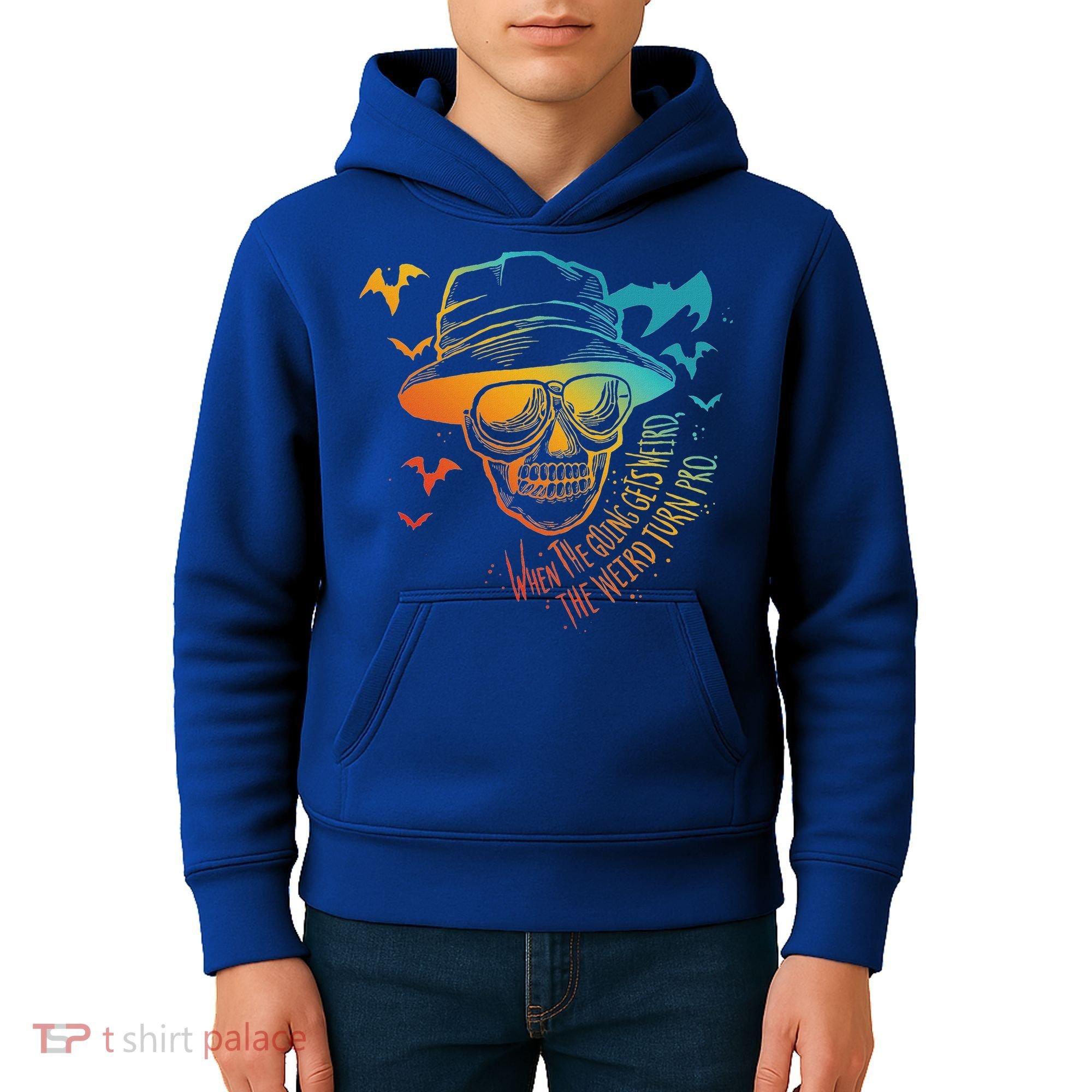 When The Going Gets Weird The Weird Turn Pro Kids Hoodie