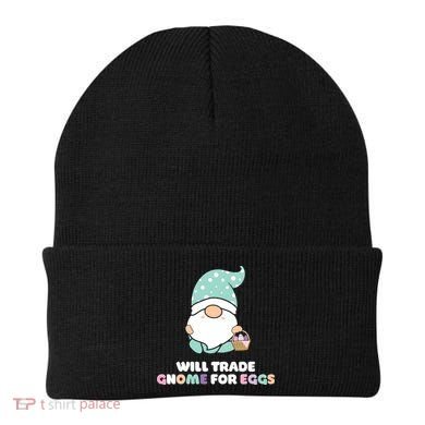 Will Trade Gnome For Easter Eggs Easter Day Gift Beanie