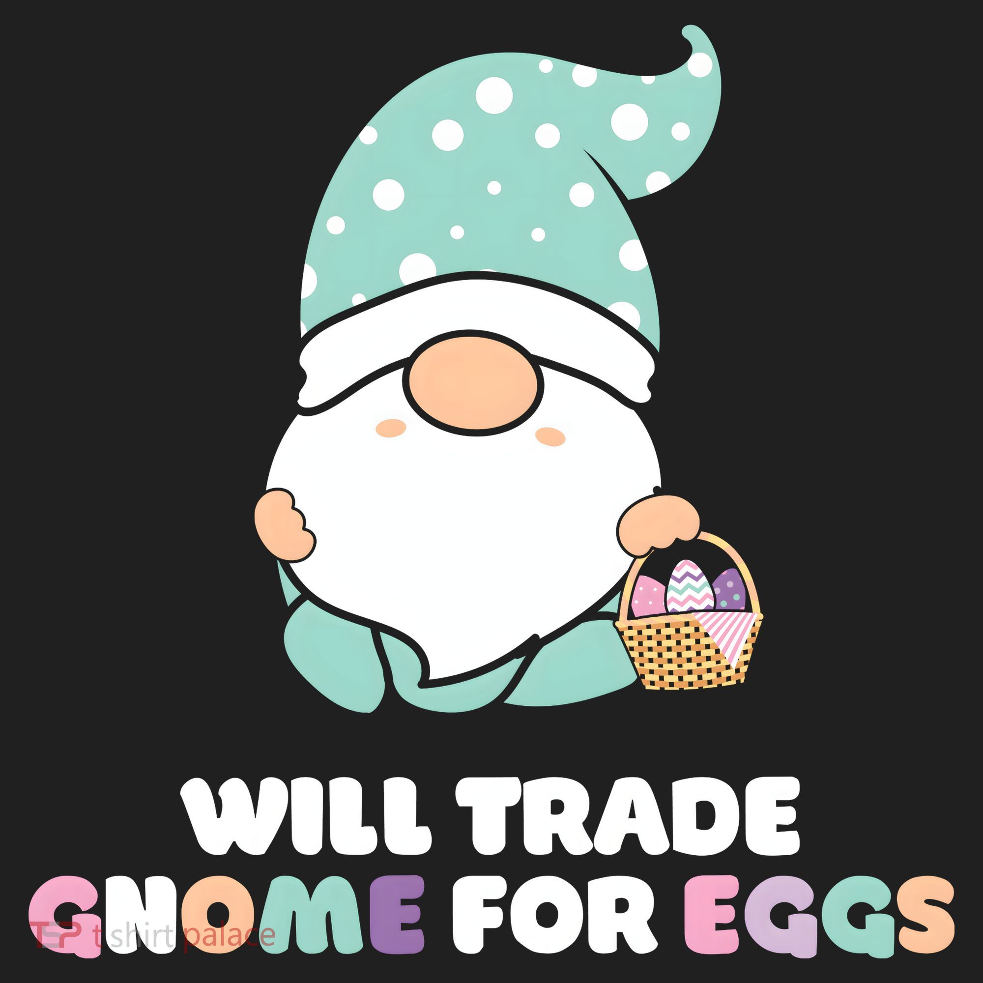 Will Trade Gnome For Easter Eggs Easter Day Gift Golf Towel