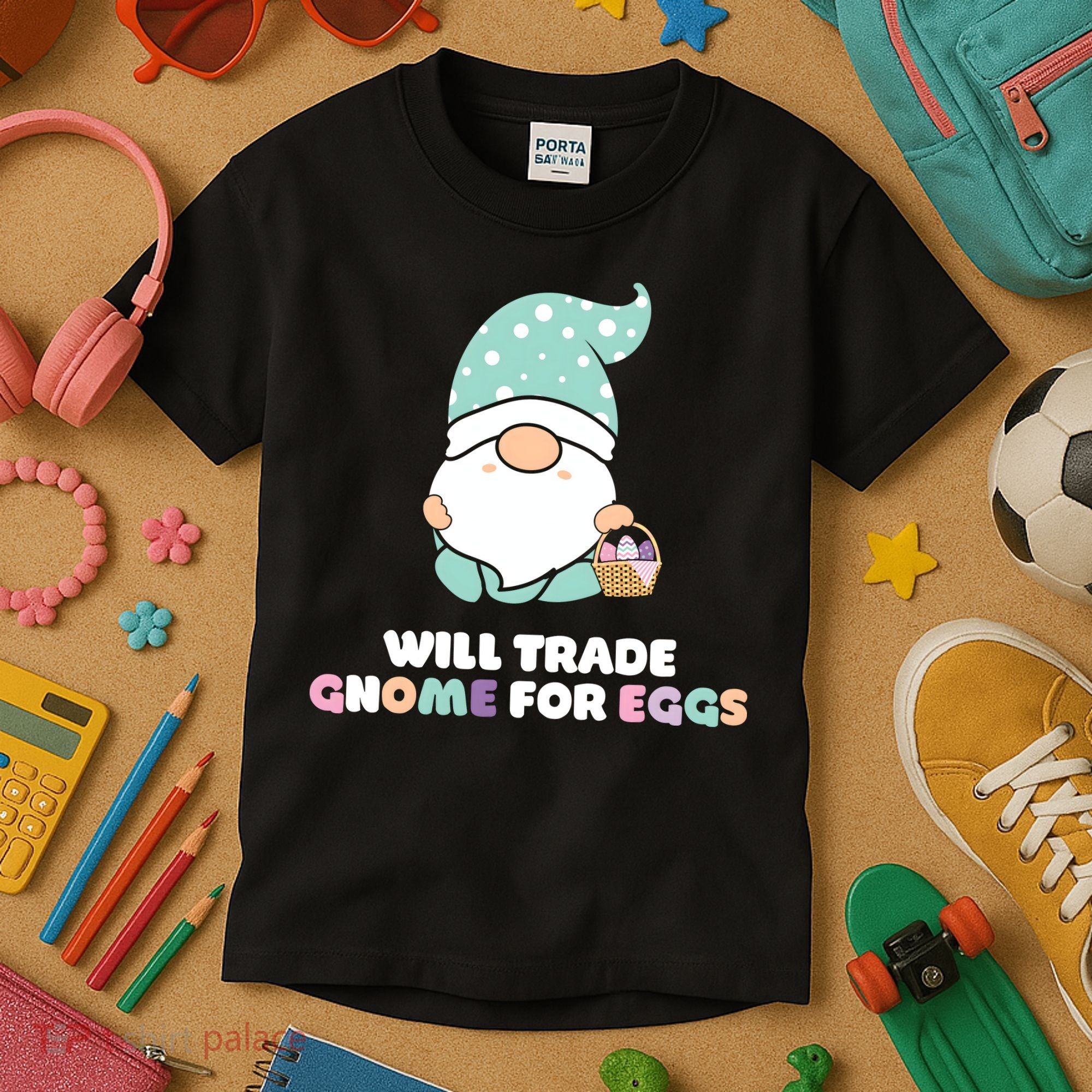 Will Trade Gnome For Easter Eggs Easter Day Gift Kids T-Shirt
