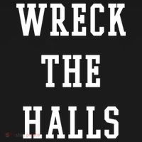 Wreck The Halls Christmas Holiday Women's Hoodie thumb 2