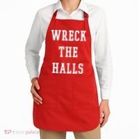 Wreck The Halls Christmas Holiday Apron thumb 2