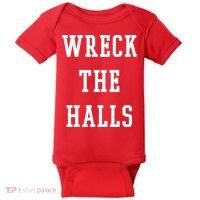 Wreck The Halls Christmas Holiday Baby Bodysuit thumb 0