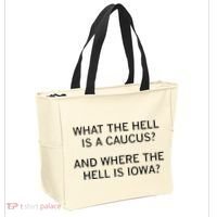 What The Hell Is A Caucus And Where The Hell Is Iowa Tote Bag thumb 2