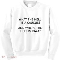 What The Hell Is A Caucus And Where The Hell Is Iowa Kids Sweatshirt thumb 0