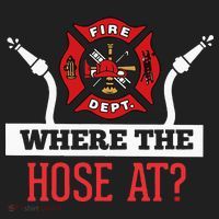 Where The Hose At Funny Firefighter Women's Sweatshirt thumb 2