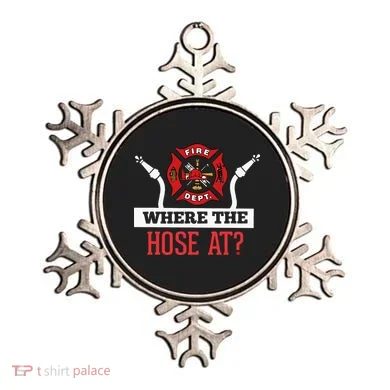 Where The Hose At Funny Firefighter Ornament