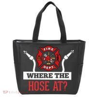 Where The Hose At Funny Firefighter Tote Bag thumb 0