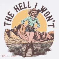 Western The Hell I Wont Cowgirl Country Music Ornament thumb 1