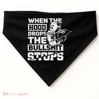 When The Hood Drops Funny Welder Gift Pipeliner Welding USA-Made Doggie Bandana thumb 0