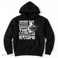 When The Hood Drops Funny Welder Gift Pipeliner Welding Hoodie thumb 0