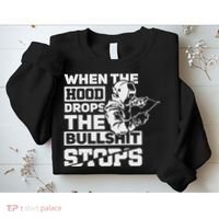 When The Hood Drops Funny Welder Gift Pipeliner Welding Sweatshirt thumb 2