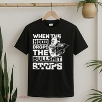 When The Hood Drops Funny Welder Gift Pipeliner Welding T-Shirt thumb 2