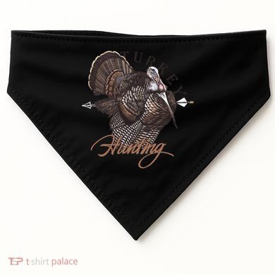 Wild Turkey Hunting Gift USA-Made Doggie Bandana