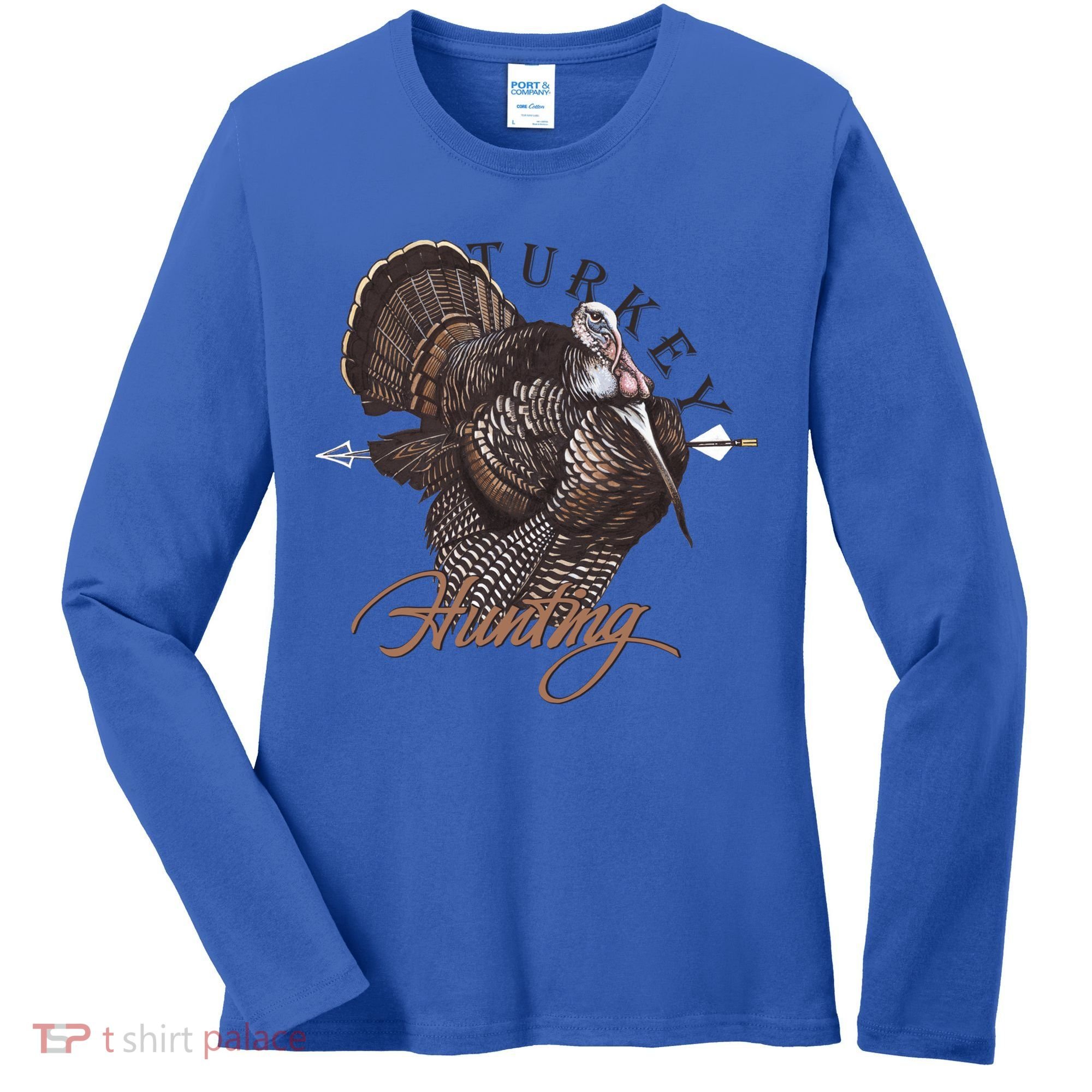 Wild Turkey Hunting Gift Women's Long Sleeve Shirt