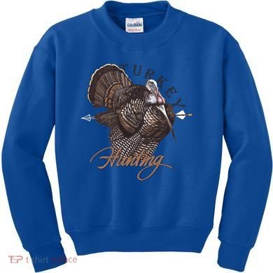 Wild Turkey Hunting Gift Kids Sweatshirt