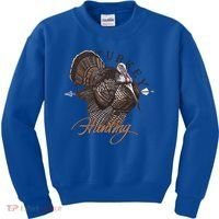 Wild Turkey Hunting Gift Kids Sweatshirt thumb 0