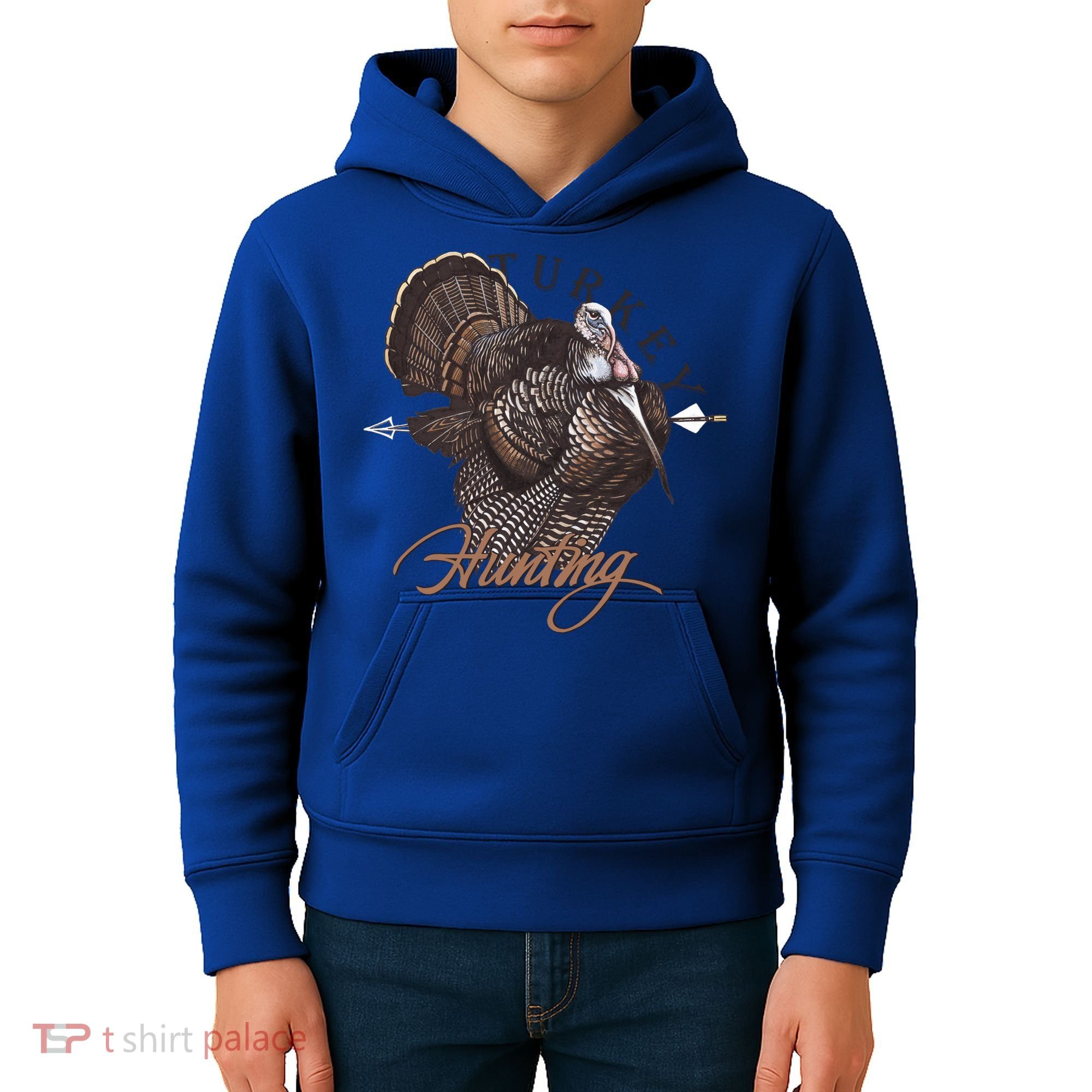 Wild Turkey Hunting Gift Kids Hoodie