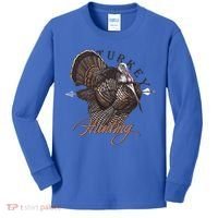 Wild Turkey Hunting Gift Kids Long Sleeve Shirt thumb 0