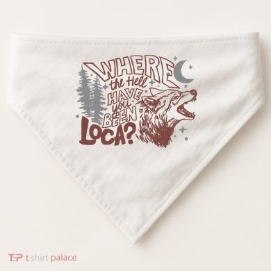 Where The Hell Have You Been Loca Retro Bella Team USA-Made Doggie Bandana