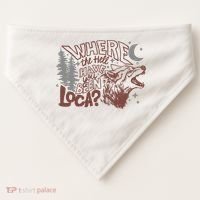Where The Hell Have You Been Loca Retro Bella Team USA-Made Doggie Bandana thumb 0