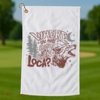 Where The Hell Have You Been Loca Retro Bella Team Golf Towel thumb 1